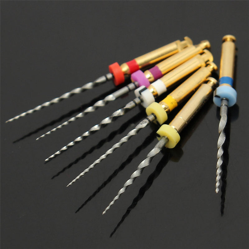 6pcs Dental Universal Endodontic Rotary Files Assorted SX-F3 21mm Dental Tools