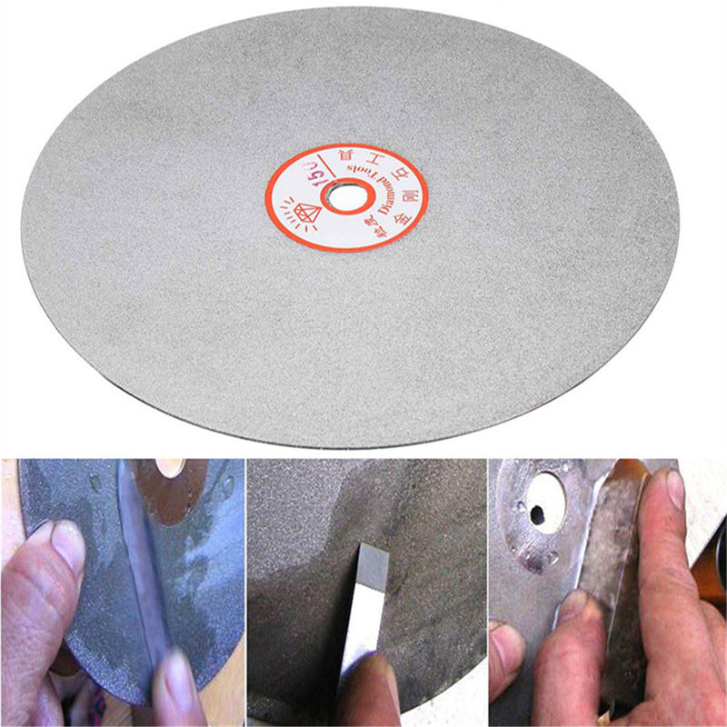 8 Inch Diamond Lapidary Glass Gemstone Grinding Flat Lap Disc Grinding Polishing Wheel 150 Grits
