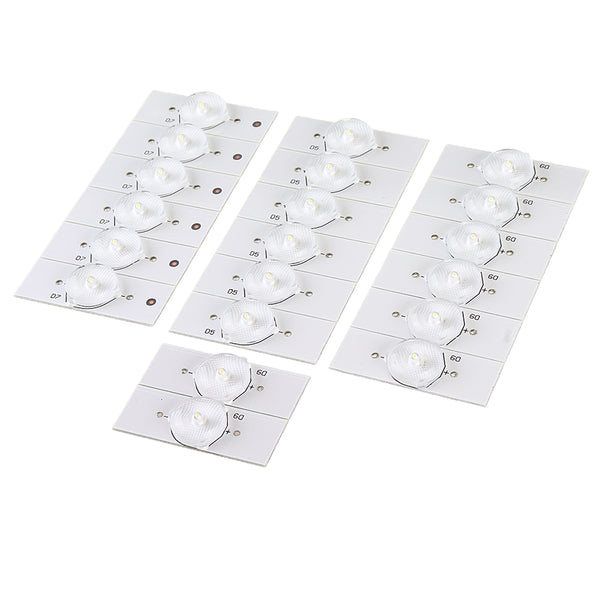 20pcs 3V SMD Lamp Beads with Optical Lens Fliter for 32-65 inch LED TV Repair