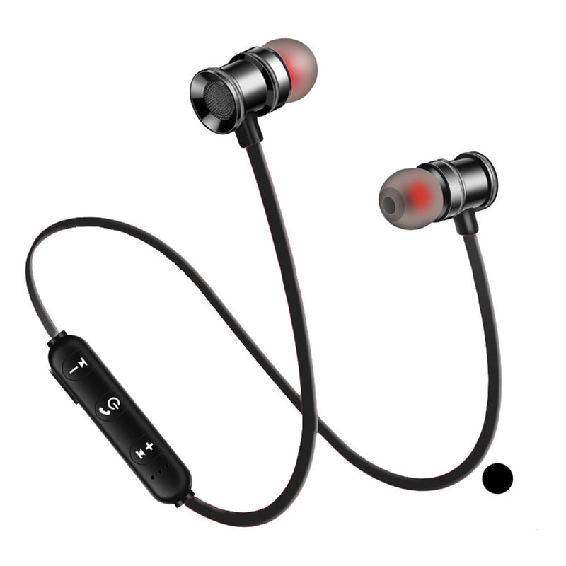 Metal Magnetic bluetooth 5.0 Earphone Wireless HiFi Stereo IPX5 Waterproof Handsfree Headphone With HD Mic