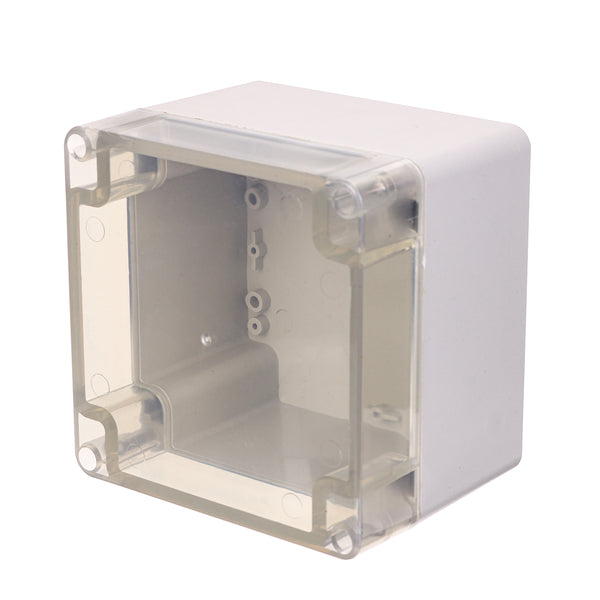 Plastic Waterproof Electronic Project Box Clear Enclosure Cover Electronic Project Case 120*120*90mm