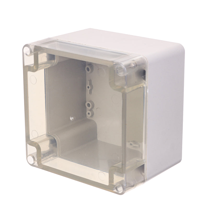 Plastic Waterproof Electronic Project Box Clear Enclosure Cover Electronic Project Case 120*120*90mm