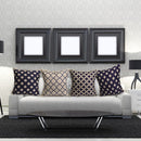 Blue Geometric Cotton Linen Pillow Cases Waist Cushion Cover Home Sofa Decor