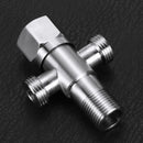 G1/2 Stainless Steel Double Outlet Angle Valve Bidet Faucet Accessories