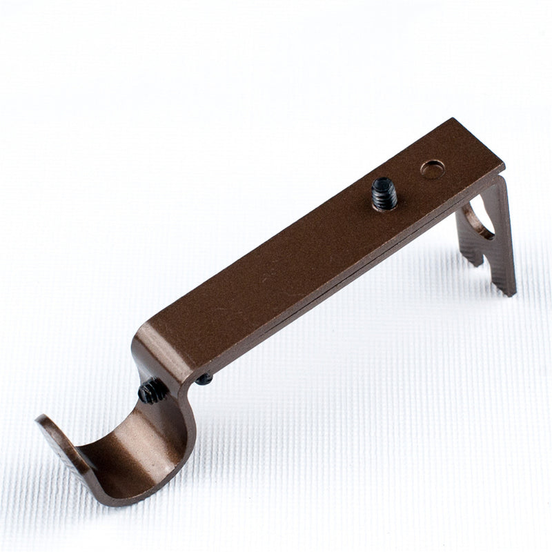 Adjustable Iron Heavy Duty Wall Curtain Rod Pole Brackets Holder Drape Rod With Screw