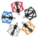Aluminum Alloy Mountain Bike Platform Pedals Flat Sealed Bearing Axle 9/16" Cycling Bicycle Pedals