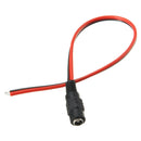 10PCS LUSTREON DC12V Female Power Supply Jack Connector Cable Plug Cord Wire 5.5mm x 2.1mm