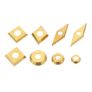 Drillpro Titanium Coated Wood Carbide Insert Milling Cutter For Wood Turning Tool Woodworking