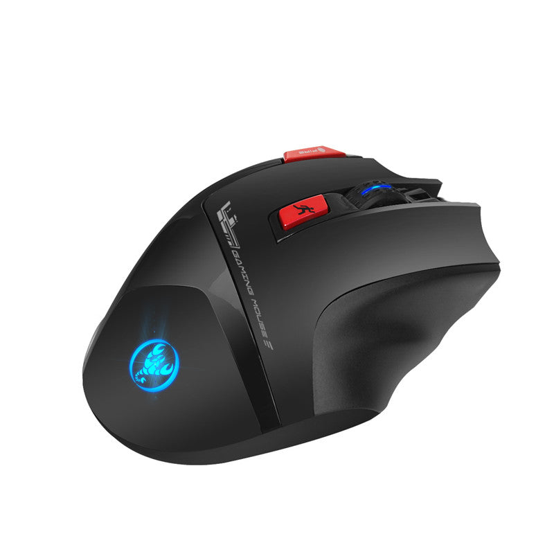 HXSJ T88 4800DPI Adjustable 2.4GHz Wireless Rechargeable Ergonomics Optical Mouse Gaming Mouse Mice