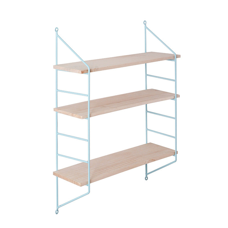 3-Tier Wall Mounted Iron Art Display Shelf Bookshelf Display Storage Rack