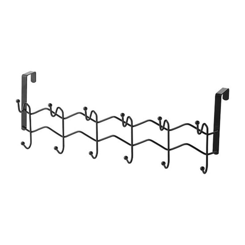 Stainless Steel 12 Hooks Over The Door Hook Rack Cloth Hanging Holder