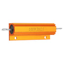 RX24 100W 30R 30RJ Metal Aluminum Case High Power Resistor Golden Metal Shell Case Heatsink Resistance Resistor