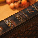 Large Thicken Diary Notebook Leather Vintage Embossed Cover Notepad Office School Stationery