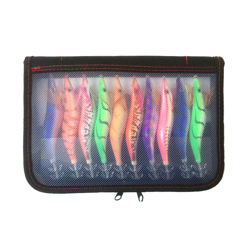 10Pcs/Set Squid Jigs Clothed Fishing Lure