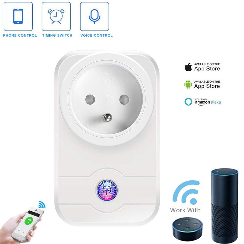 LINGAN SWA1 Smart WiFi Socket Plug with App Remote Control Timer Wifi Socket Smart Remote Wireless Controls with Amazon Alexa