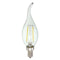 E12 2W COB Edison Filament Bulb LED Candle Light Lamp Bulb AC110V