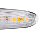 Pair Clear Lens 18 LED Side Marker Lights Turn Indicator Signal Lamps Yellow For BMW E82 E88 E60 E61 E90 E91 E92 E93 E46