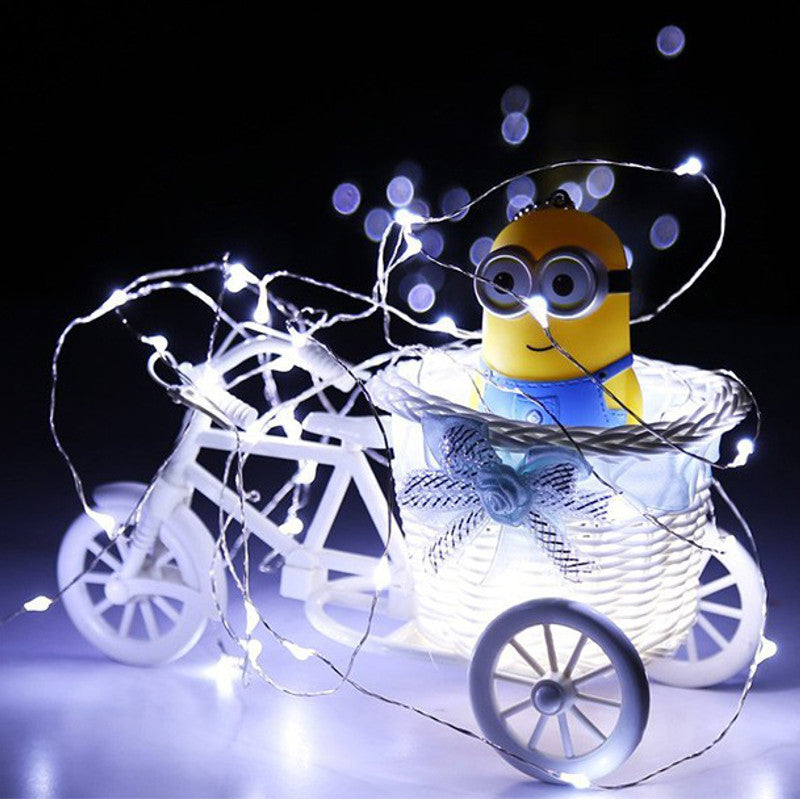 USB Powered 5.3M 50LEDs RGB 8 Modes Silver Wire Fairy String Light+Remote Control for Christmas