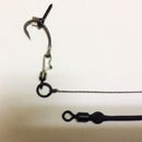 ZANLURE CR-G001 2PCS High Carbon Steel Fishing Hook All Freshwater Lead Clips Barbed Carp Fishing