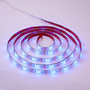 SOLMORE 2PCS Battery Supply 2M SMD5050 RGB Waterproof LED Strip Light with 3 Key Remote Controller