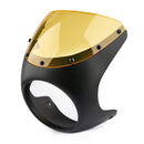 Universal Cafe Racer Handlebar 7inch Headlight Windshield Fairing Screen For Harley