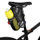 Waterproof 1.8L Capacity Cycling Saddle Bag Mountain Bike Taillight Bottle Cage Back Seat Cushion Saddlebags