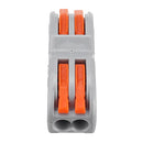 2Pin Wire Docking Connector Termainal Block Universal Quick Terminal Block SPL-2 Electric Cable Wire Connector Terminal Butt Joint Cable Connector 0.08-4.0mm