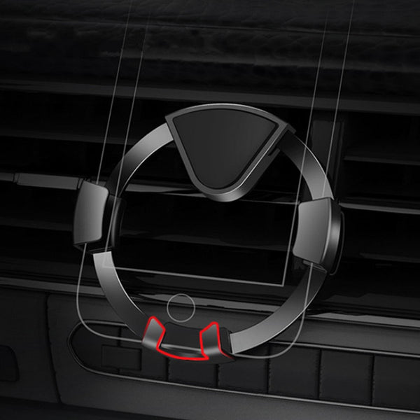Universal Upgraded 360 Degree Protection Gravity Auto Lock Car Phone Holder Stand for Mobile Phone
