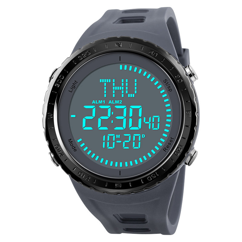 SKMEI 1342 Compass Chronograph Digital Watch Men Automatic Calendar Alarm Watches