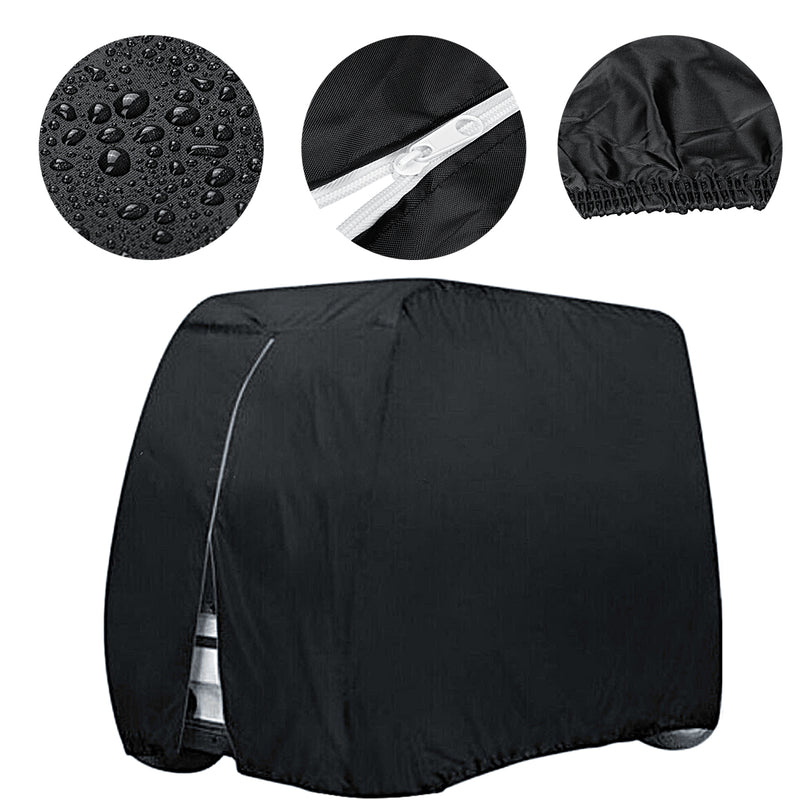 210D Waterproof Oxford Cloth PVC Golf Car Cart Dust Cover For Club Car Rain Snow Dustproof Protection Covers