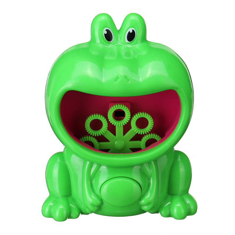 Automatic Electric Bubble Blower Machine Frog Hippo Bath Music Kids Outdoor Toys