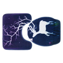 3 Pcs Bad Floor Mat Set Elch Anti-Rutsch-Kche Bad Teppich Teppich WC waschbar