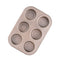 KCASA KC-OP01 6 Holes Stainles Steel Non-stick Muffin Cake Baking Oven Pan Cookie Tray Cup Cake Mold