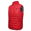 Red Unisex USB Heating Vest Smart Winter Body Warmer Outdoor Racing Jacket Heater Xmas Gift