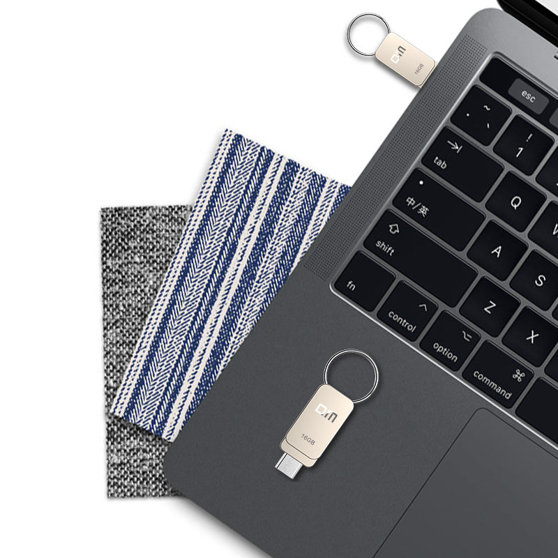 DM Metal 8GB 16GB 32GB Micro USB OTG USB 2.0 U Disk Flash Drive for Samsung Mobile Phone PC