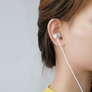 AUGIENB 3.5mm Wired Control Earphone Bass Stereo Earbuds Headphone with Mic for iPhone Xiaomi Huawei