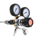 CO2 Regulators Pressure Reducer For Beverage Beer W21.8 Double Gauge Regulator