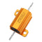 10pcs RX24 25W 20R 20RJ Metal Aluminum Case High Power Resistor Golden Metal Shell Case Heatsink Resistance Resistor