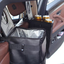 Hanging Car Trash Bag Can Bin Waterproof Folding Litter Garbage Cans Bag Black