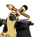 Bullet Black Tattoo Machine Custom Dual 10-Wrap Coils Liner & Shader