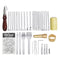 45Pcs Leather Craft DIY Work Handmade Stitching Carving Engraving Woking Tool