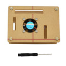 Acrylic Protective Case with Cooling Fan for Raspberry Pi 4 Model B/3B+/3B/2B