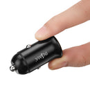 INSMA QC3.0+QC3.0(30W+30W) Dual USB Fast Charge Car Charger
