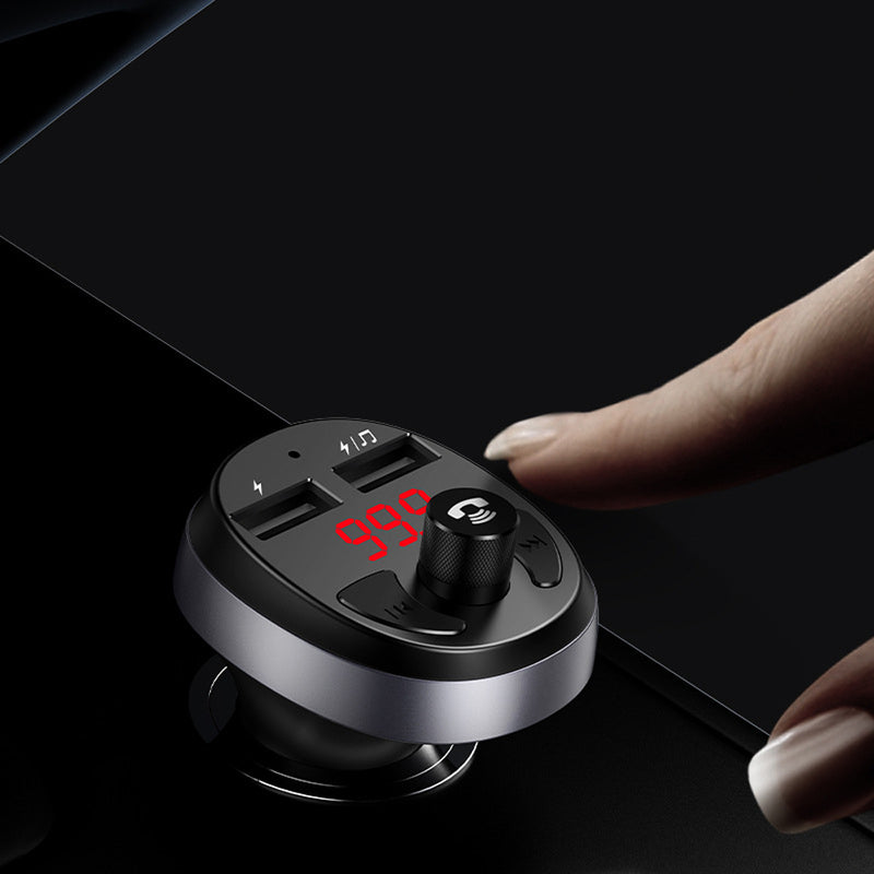 USAMS 3.1A Dual USB Digital Display bluetooth FM Transmitter MP3 Player Fast Charging Car Charger For iPhone XS 11 Pro Huawei P30 Xiaomi Mi9