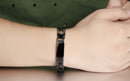 Spanish Bible Lord's Prayer Bracelet Corrosion Cross Stainless Steel Men's Bracelet