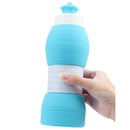 IPRee 600ML Silicone Folding Cup Portable Retractable Telescopic Water Bottle Outdoor Travel Sports