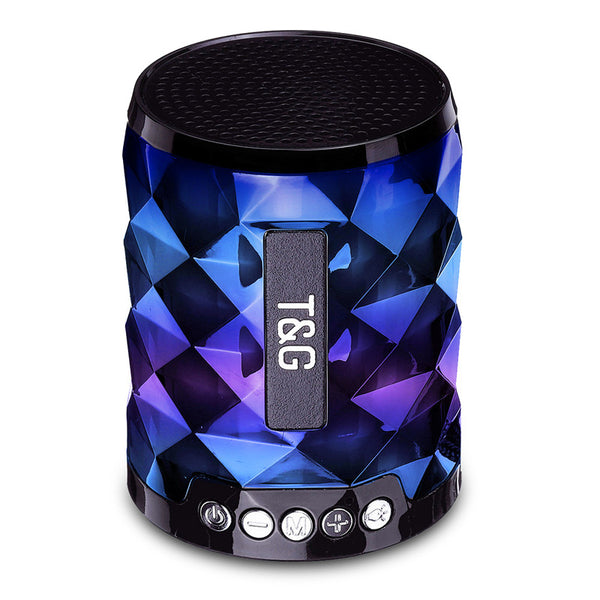 Mini Wireless bluetooth Speaker FM Radio TF Card Colorful Light Music Speaker with Mic