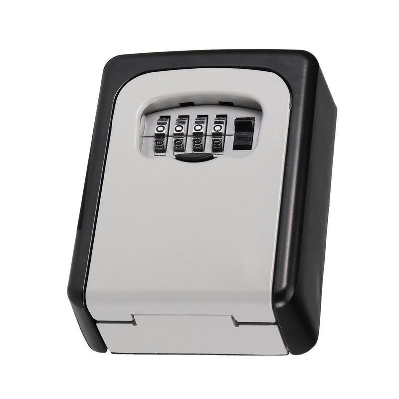 KCASA LK-10 4 Digit Combination Lock Box Key Storage Lock Box Wall Mounted Security Door Lock
