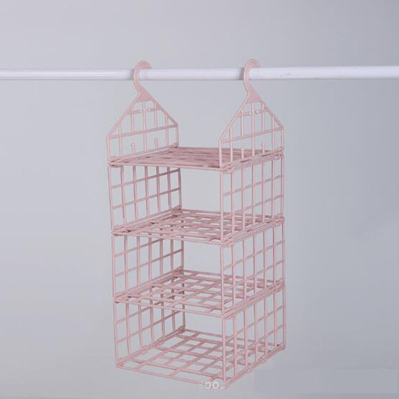 Bedroom Wardrobe Organizer Underwear Bra Clothes Pants Tie Storage Rack Cupboard Closet Hanging Basket Hooks Shelf Bag