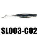 SeaKnight SL003 6pcs/bag 6.2g 89mm/3.5in Soft Fishing Lure T-Tail Flexible Swimbait Fishing Bait
